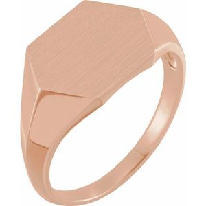 Rose Gold Plated Geometric Signet <b>Ring</b> Vintage Trendy Eternity Inlay Fashion <b>Rings</b> Gold Stainless Steel Perfect Gift for Any - Product Image 1