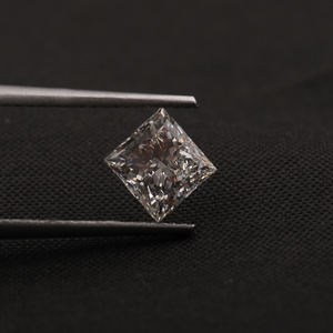 Diamant de taille princesse de 3,0 carats cultivé en laboratoire, clarté EVVS2, couleur EF, rempli, avec certificat IGI - Product Image 1