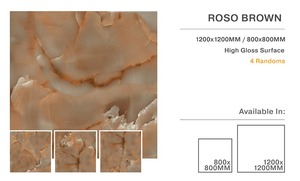 NOUVEAU DESIGN EN FINITION DE COULEUR BRUNE AVEC COLLECTION ROSO EN TAILLE 800X800mm - Product Image 2