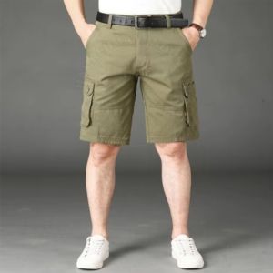 Pantalones cortos de malla personalizados a la moda, conjuntos de pantalones cortos personalizados para hombres, ropa de calle informal para hombres, cargo con varios bolsillos, informal, de algodón, multibolsillo para hombres - Product Image 4