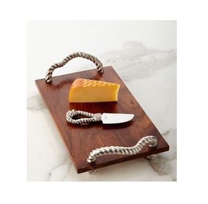 Hermosa tabla de quesos artesanal hecha de mármol sólido para un atractivo Premium durante eventos de lujo - Product Image 5