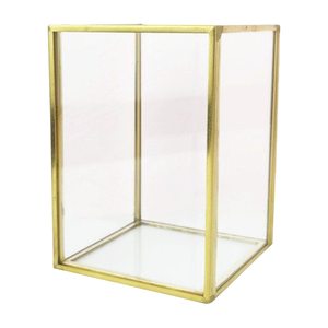 Kích thước lớn hộp thủy tinh Showcase hiển thị hộp đồng thau khung hiển thị tủ handmade Tabletop lưu trữ hộp thủy tinh - Product Image 3