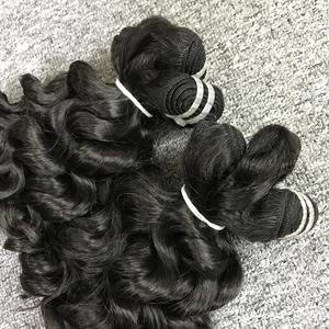 Venta al por mayor 100% Extensiones de Cabello Virgen de Alta Calidad Rizo Natural Liso Gran Stock Color Claro Vietnamita Cabello Crudo para - Product Image 2