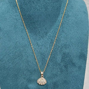 New Design 14K Gold Plated Brass Chain Pendent Skin-Friendly and Sweat-Proof <b>Indian</b> Jewellery Accessories Silver Plated - Product Image 1