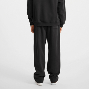 Flyingkick Enterprises Men's Flare <b>Stacked</b> Sweat Pants Fleece <b>Joggers</b> High Waist Winter Lightweight 50% Cotton 50% Polyester - Product Image 3