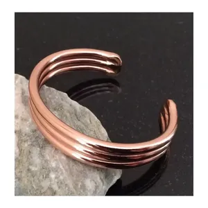 2024 nueva pulsera de cobre Original hecha a mano india para mujer pulsera hecha a mano curativa hecha de cobre joyería de verano - Product Image 3