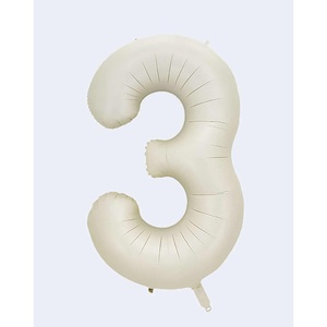 ลูกโป่งปาร์ตี้เลิฟ หมายเลข ครีม เอ็น3 100 ซม. 12 ลูก/ถุง - Product Image 1