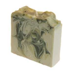 Savon Solide Artisanal à l'Eucalyptus et à la Menthe Verte 100g pour le Bain ou la Toilette, Produit Éclaircissant pour la Peau - Product Image 1