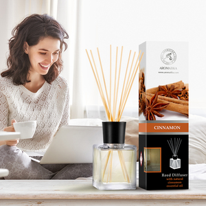 Aromatika Cinnamon <b>Reed</b> <b>Diffuser</b> 200ml with Natural Essential <b>Oil</b> Long Lasting Aroma - Product Image 5