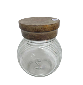 Caja de tarro cuadrado de almacenamiento de utensilios de cocina con tapa Color marrón Uso de gran tamaño para el hogar y el hotel Personalizado hecho a mano - Product Image 5