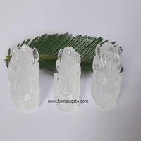 Fait à la main Feng Shui Style Améthyste Ganesh Idol Cristal Naturel Quartz Sculpture Pierre Semi-Précieuse Artisanat En Gros Cristal Articles