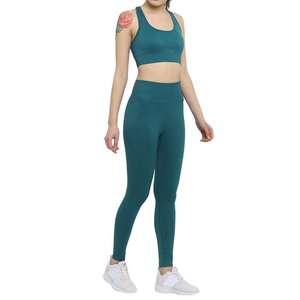 Último estilo MOQ bajo mujeres Yoga Set Venta directa de fábrica mujeres Yoga Set de alta calidad sin costuras 2 piezas Yoga Set - Product Image 4