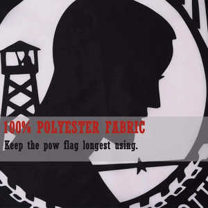 Paquete de 2 Banderas de Prisioneros de Guerra 3x5 para Exteriores - No se te olvidan las banderas de prisioneros de guerra MIA, pancarta negra duradera para exteriores - Product Image 6