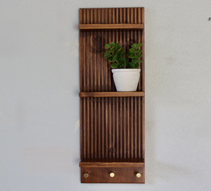 Good Quality Custom Stainless Steel Wall <b>Floating</b> Shelves Wall Mounted <b>Shelving</b> Storage Farmhouse Wall Decor Pot Holder Tayyab - Product Image 1