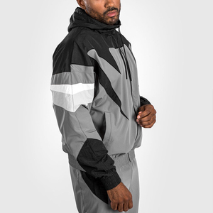 Conjunto Deportivo de Dos Piezas Personalizado de Verano, Chaqueta Cortavientos y Pantalones Deportivos de Nailon y Poliéster para Hombre - Product Image 3