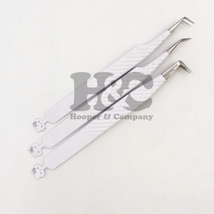 Pince à épiler d'extension de cils Hello Kitty de qualité supérieure Pince à épiler durable en acier inoxydable vison Hello Kitty Pince à épiler - Product Image 3