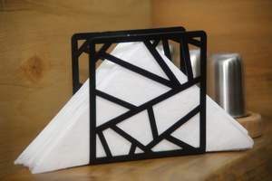 Hot Stainless Steel Napkin Dispenser Gold Plated Kitchen Napkin <b>Holder</b> with Coffe <b>Mug</b> Design for Tissue Boxes - Product Image 5