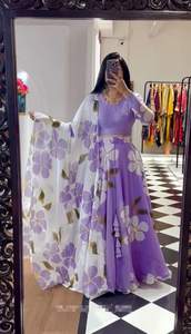 FANCY KOTA SEDA IMPRESO UNA PIEZA LAVANDA sensualidad - Product Image 3