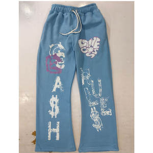 กางเกงวอร์มสำหรับผู้ชายกางเกงพิมพ์ลาย DFT กางเกงวอร์มแนวสตรีทสำหรับผู้ชายกางเกงวอร์มขายาวแบบปรับแต่งโลโก้ได้ - Product Image 4