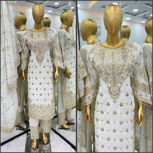 Fiesta Salwar Kameez boda paquistaní de Bollywood vestido de diseñador indio último diseñador indio moderno trajes listos OEM ODM a granel - Product Image 6