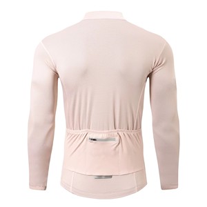 Uniforme de Ciclismo Unisex de Alta Calidad, Personalizable, Manga Larga, Color Rosa Claro, Jersey MTB de Secado Rápido y Transpirable para Eventos de Ciclismo de Carretera - Product Image 2