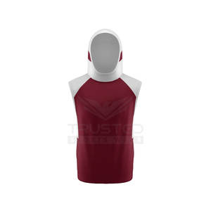 Pakistan-Made Cotton Fleece <b>Sleeveless</b> <b>Hoodies</b> for <b>Men</b> Custom Plain Design for Winter - Product Image 1