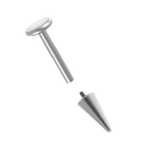 Joyería de perforación con punta de titanio en color acero, accesorio de pasador de cono duradero para perforación corporal, Varios tamaños disponibles - Product Image 5