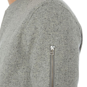 Venta al por mayor de prendas personalizadas cortavientos con cremallera chaquetas de hombre de talla grande chaquetas bomber vintage OEM con servicio - Product Image 5