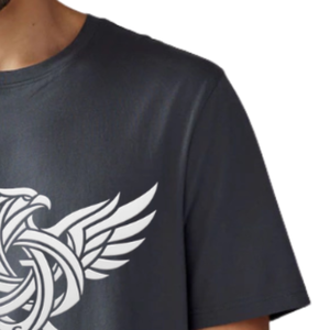 Camiseta Casual de Manga Corta con Cuello Redondo y Estampado para Hombre, Ajuste Holgado, Algodón Peinado, Moda de Verano, Secado Rápido y Transpirable - Product Image 3