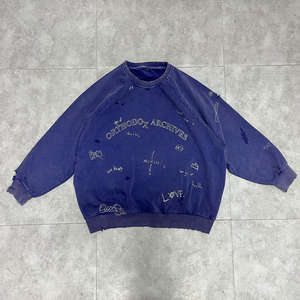 Sudadera Unisex Extra Grande de Invierno, Estilo Vintage, 100% Algodón, Teñido Liso, Efecto Desgastado por el Sol, Estilo Urbano - Product Image 6