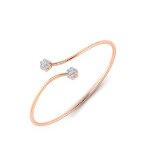 Diseño Simple joyería fina 14K/18k oro sólido diamante pulsera joyería de moda pulseras para mujeres joyería de moda - Product Image 3