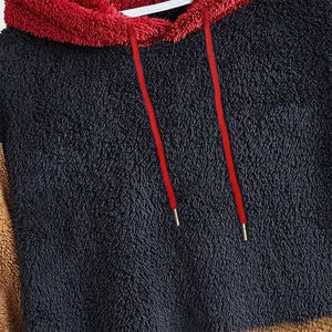 Sweat à capuche en fourrure surdimensionné pour homme, hiver, multicolore, coupe-vent, écologique, manches longues, pull décontracté, poches kangourou - Product Image 6