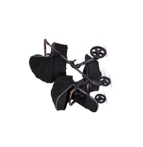 Cochecito Plegable de Acero Inoxidable de Alta Calidad, Ligero y Duradero, con Estructura de Ondas Cruzadas, Capacidad de Carga de 20 kg, Algodón y Bambú - Product Image 4