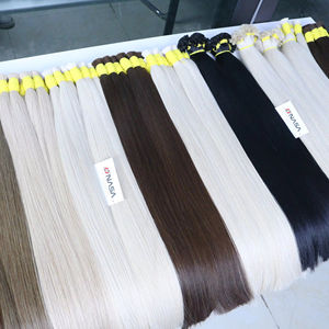 Extensions de cheveux en vrac les plus vendues Cheveux vierges vietnamiens Double noyade 100 grammes Couleurs claires 30 pouces - Product Image 1