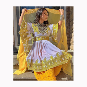 Ropa de fiesta musulmana trajes de mujeres paquistaníes vestido de lujo diseños personalizados vestido Punjabi Salwar kameez ropa de fiesta vestidos de novia - Product Image 4
