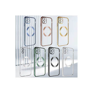 Netzy Compatible for iPhone 11 for Magsafe <b>Case</b> Uncolored Hard PC and Silicone <b>Wireless</b> <b>Charging</b> Riksos Design - Product Image 1