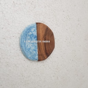 Resin/ Wood Anti-skid Heat Insulation Round Silicone PVC Car Coaster Resin <b>Slate</b> Coasters <b>Mat</b> Epoxy Placemats Desk <b>Mat</b> <b>Table</b> <b>Mat</b> - Product Image 2