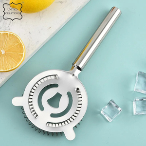 Colador de cóctel moderno y elegante de acero inoxidable con mango Barra sostenible y herramienta de accesorios para vino - Product Image 6