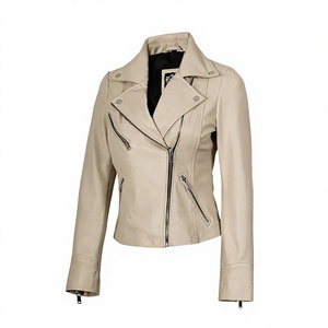 Chaqueta de Cuero para Mujer, Modelo 2025, de Alta Calidad, a la Moda, con Cuero Genuino, en Oferta - Product Image 1