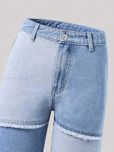 Nuevo estilo, moda de invierno y verano, ropa de calle para mujer, pantalones vaqueros informales, pantalones vaqueros con cordón, pantalones transpirables con servicio OEM - Product Image 3