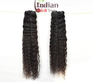 Unprocessed Raw Single Drawn Virgin Cuticle Aligned Natural Bundles Cheap Vendor Black <b>Curly</b> Indian Temple Human <b>Hair</b> <b>Extensions</b> - Product Image 1