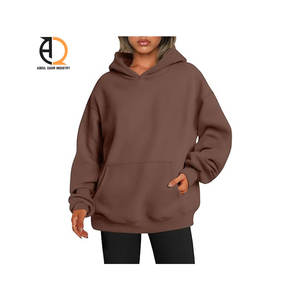 Sudadera con Capucha de Color Personalizado para Mujer, Sudadera con Capucha de Forro Polar Extra Grande para Mujer al por Mayor - Product Image 5