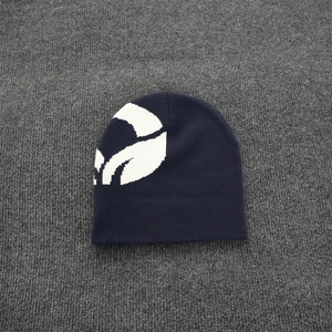 Alta Calidad Diseñador de Invierno de Punto Fabricante Jacquard Logotipo Personalizado Satén Forrado de Punto de Invierno Gorros de Lana - Product Image 2