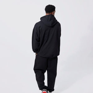 Conjunto Deportivo de Sudadera con Capucha y Pantalones Deportivos con Logotipo Estampado, Felpa, Ropa Deportiva de Invierno, Estilo Urbano, Holgado, de Algodón, para Hombre y Mujer - Product Image 2