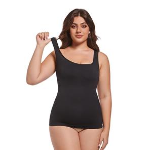 บอดี้สูทแฟชั่นสำหรับผู้หญิงเสื้อกล้ามคอเหลี่ยมสายคล้องไหล่กว้างรัดรูปไร้รอยต่อ - Product Image 6