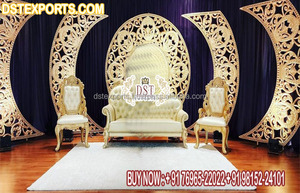 Stunning <b>Wedding</b> Event Engagement Stage Decor UK Fabulous <b>Wedding</b> Reception Ceremony Stage White FRP <b>Frames</b> for <b>Wedding</b> Stages - Product Image 6
