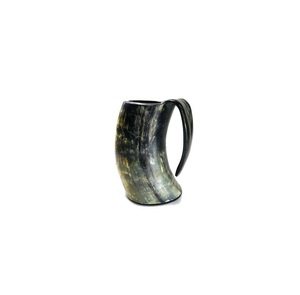 Chope à corne historique, tasse à boire pour les expositions éducatives, musées, histoire médiévale, culture viking, espaces d'apprentissage - Product Image 1