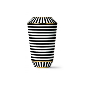 Design moderne de qualité supérieure fabriqué à la main Vase à fleurs en métal noir et blanc Articles de décoration de mariage et de maison personnalisables à vendre - Product Image 1