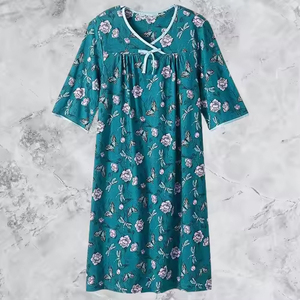 Precios al por Mayor, Batas de Paciente Estampadas para Hombre y Mujer de Calidad de Exportación, Batas de Hospital 100% Poliéster para Uso del Paciente Durante el Tratamiento - Product Image 6