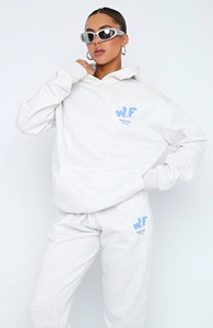 Ensemble de survêtement long pour femme, 2 pièces, hiver, uni, brodé - Product Image 5